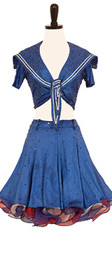 This is a photo of a costume Lacey Schwimmer wore on Dancing with the Stars.