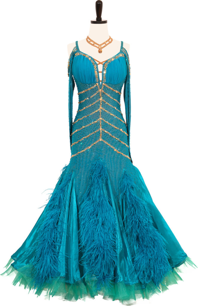 My Cup of Teal - Encore Ballroom Couture Encore Ballroom Couture