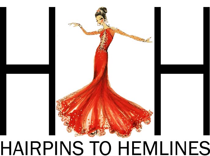 Hairpins to Hemlines logo