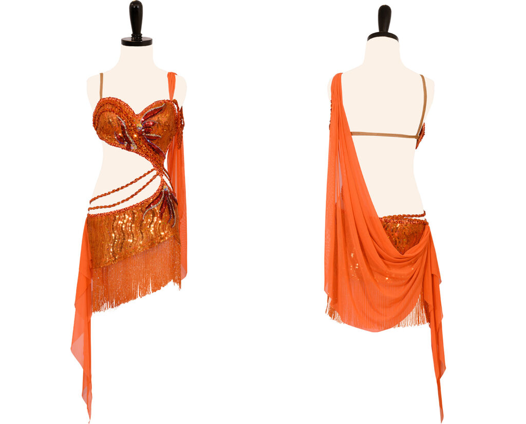 orangejuliussidebyside Encore Ballroom Couture Encore Ballroom